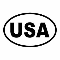 United States Of America USA - Oval Sticker