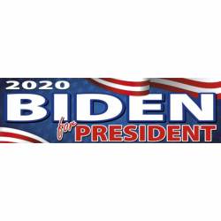 Biden For President 2020 Flag - Bumper Sticker