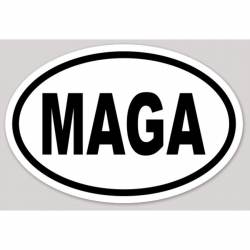 MAGA Make America Great Again - Oval Sticker