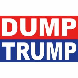 Dump Trump Red & Blue - Vinyl Sticker