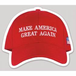 Make America Great Again Red Donald Trump Hat 2020 - Vinyl Sticker