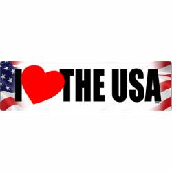 I Love The United States Of America USA - Bumper Sticker