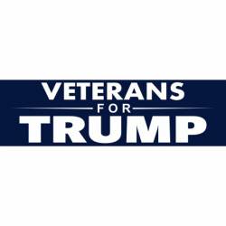 Veterans For Trump - Bumper Sticker