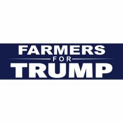 Farmers For Trump - Bumper Sticker