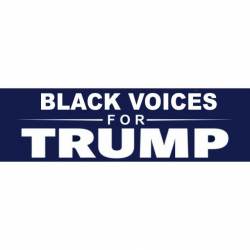 Black Voices For Trump - Bumper Sticker