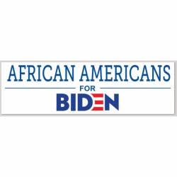 African Americans For Biden - Bumper Sticker
