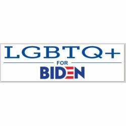 LGBTQ+ For Biden - Bumper Sticker