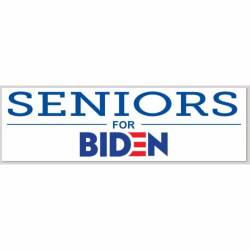 Seniors For Biden - Bumper Sticker