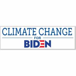 Climate Change For Biden - Bumper Sticker