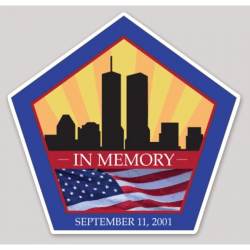 In Memory September 11th 2001 - Vinyl Sticker