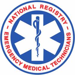 National Registry Emergency Medical Technicians - Vinyl Sticker