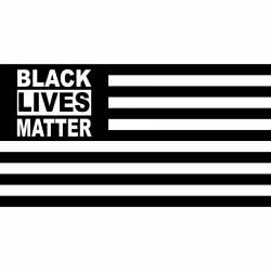 Black Lives Matter American Flag - Vinyl Sticker