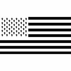 Black Lives Matter American Flag Raised Fists - Vinyl Sticker