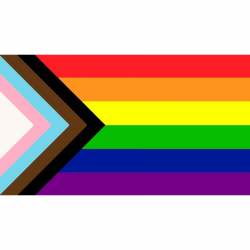 All Inclusive Rainbow Flag - Vinyl Sticker