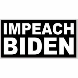 Impeach Biden Black & White - Vinyl Sticker