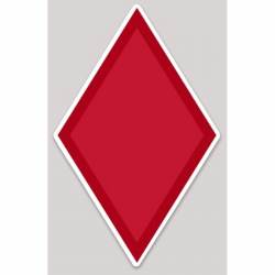 United States Army 5th Infantry Division Red Diamond Logo - Vinyl Sticker