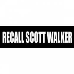 Recall Scott Walker - Bumper Sticker