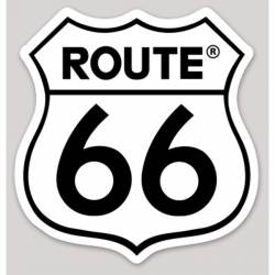 Route 66 Black & White - Sticker