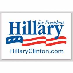 Hillary For President - Vinyl Sticker
