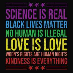 Science Is Real Black Lives Matter - Vinyl Sticker