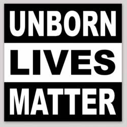 Unborn Lives Matter - Square Sticker