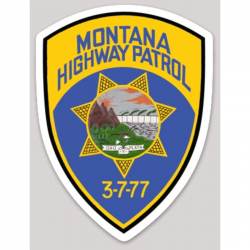 Montana Highway Patrol 3-7-77 - Vinyl Sticker