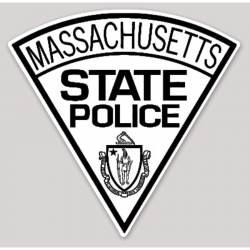 Massachusetts State Police Black & White - Vinyl Sticker