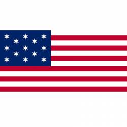 Francis Hopkinson's 13 Star American Flag  - Vinyl Sticker