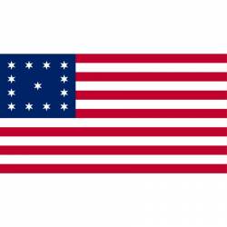 12+1 John Trumbull United States American Flag - Vinyl Sticker