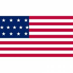 4-5-4 American Revolution American Flag - Vinyl Sticker