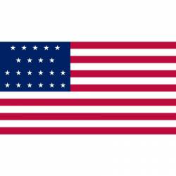 21 Star United States of America American Flag - Vinyl Sticker