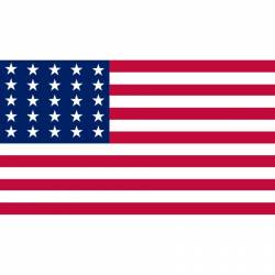 25 Star United States of America American Flag Linear Pattern - Vinyl Sticker