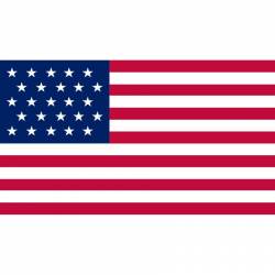 25 Star United States of America American Flag Staggared Pattern - Vinyl Sticker