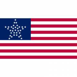 33 Star GreatStar United States of America Flag - Vinyl Sticker