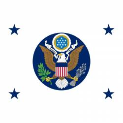 Flag of the Deputy Secretary of State - Vinyl Sticker