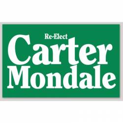 Re-Elect Carter Mondale Replica - Bumper Sticker