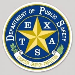 Texas Department Of Public Safety Logo - Vinyl Sticker