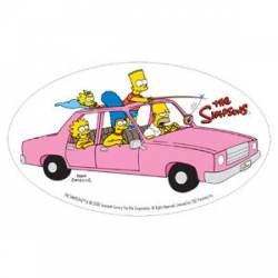 Simpsons Family Car - Sticker