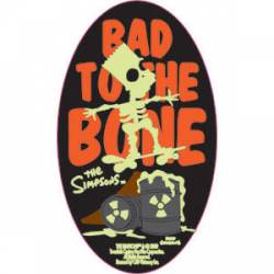 Bart Bad To The Bone - Sticker