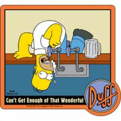 Homer Can't Get Enough - Sticker