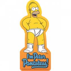 Homer Peter Pantsless - Sticker