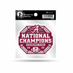 University of Alabama Crimson Tide 2020 National Champions - 4x4 Vinyl Sticker