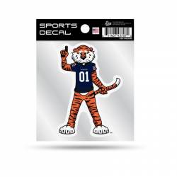 Auburn University Tigers Aubie The Tiger Mascot - 4x4 Vinyl Sticker