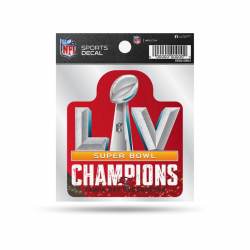 Tampa Bay Buccaneers 2021 Super Bowl LV Champions - 4x4 Vinyl Sticker