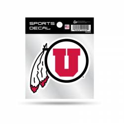 University Of Utah Utes - 4x4 Vinyl Sticker