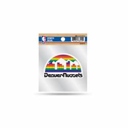 Denver Nuggets Retro Vintage Logo - 4x4 Vinyl Sticker
