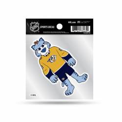 Nashville Predators Mascot - 4x4 Vinyl Sticker