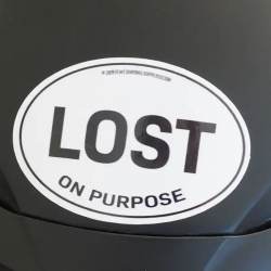 Lost On Purpose - Vinyl Sticker