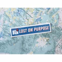 Lost On Purpose Blue - Vinyl Sticker