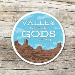 Utah Valley Of The Gods - Vinyl Sticker